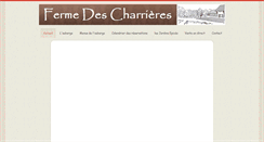 Desktop Screenshot of fermedescharrieres.fr