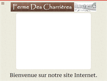 Tablet Screenshot of fermedescharrieres.fr